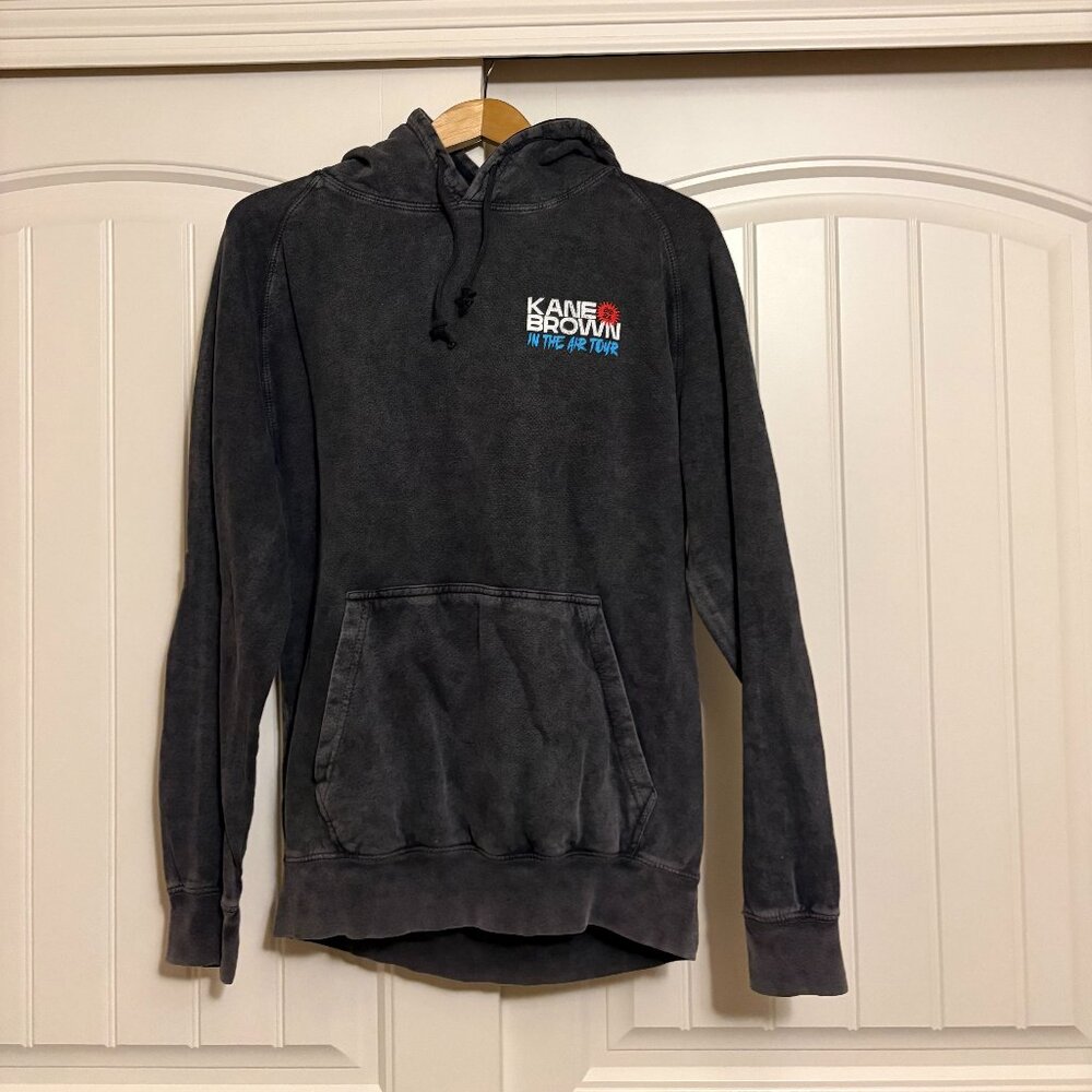 Kane Brown In The Air Tour 2024 Hoodie Dark Gray Adult Medium Lane Seven Cotton